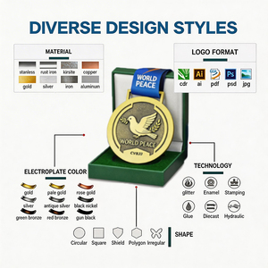 Medallas de Campeonato de Fútbol Personalizadas al por Mayor, Grabadas con Láser, Ecológicas, de Metal, Premios para Torneos de Fútbol - Product Image 5