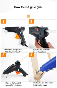 <span class=keywords><strong>Pistola</strong></span> de <span class=keywords><strong>Silicona</strong></span> <span class=keywords><strong>Caliente</strong></span> de Doble Uso, Doméstica e Industrial, para Reparaciones y Bricolaje, la Más Vendida - Product Image 4