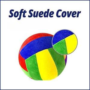 OEM 7,9 "Kickball lavable seguro cubierta de material de gamuza suave con tubo de inflado de globos para ejercicios al aire libre en interiores voleibol - Product Image 3