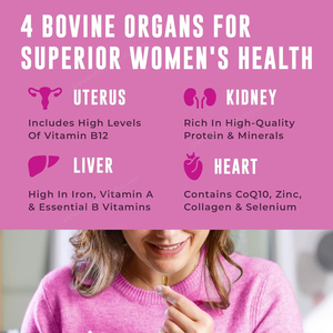 Capsules d'organes de bœuf OEM/ODM pour femmes |   Équilibre Hormonal Foie Cœur Reins Marque Privée - Product Image 4