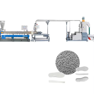 Fournitures industrielles efficaces 300-500 KG/H extrudeuses en plastique à double vis granulation sous-marine parallèle faisant <span class=keywords><strong>Film</strong></span> de pompe de Machine - Product Image 1