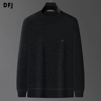 Pull en velours décontracté pour homme 2026 – Collection Hiver – Qualité supérieure – Manches longues – Broderie logo – Décoration au col – Respirant – Vente en gros