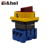 Interrupteur rotatif de coupure de charge 40A Si&hel, isolateur de charge IEC, interrupteur d'isolement de charge, sécurité électrique, montage sur panneau, PADLOCK