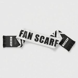 Bufandas Personalizadas de Poliéster con Estampado de la Selección de Fútbol de Qatar, España, Brasil, Alemania y Polonia - Product Image 1