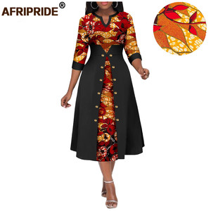 Vêtements ethniques africains <span class=keywords><strong>Robe</strong></span> batik pour femmes Robes de mère de la mariée <span class=keywords><strong>Robe</strong></span> africaine en coton - Product Image 5