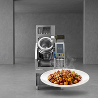 Robot de cuisine Wok authentique pour restaurant asiatique, friteuse automatique à induction haute puissance, acier inoxydable