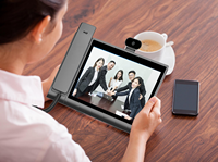 Téléphone VoIP utilisé dans les bureaux résidentiels, vidéoconférence 10,1 pouces, sans fil, Wifi, POE, sans fil, Android, téléphone de bureau SIP