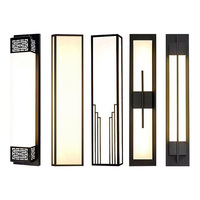 Applique murale extérieure LED étanche IP65 en fer pour terrasses, hôtels, villas, portails, murs extérieurs, piliers et cours