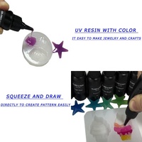 Fabricant OEM Opaque 20 Kit de résine dure de type UV coloré Résine colorée Colle adhésive UV Kit de bijoux Led