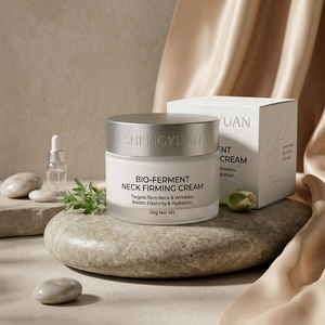 Crème pour le cou fermentée, hydratant botanique actif pour la barrière cutanée, produit de beauté éco-responsable, crème raffermissante bio en pot - Product Image 4