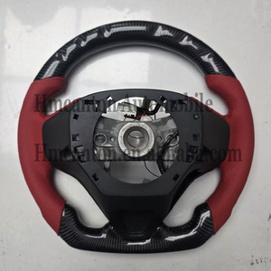 Volante Deportivo de Fibra de Carbono con Agarre de Cuero Perforado y Luces LED para Honda Acura Tlx - Product Image 3