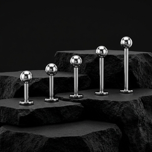 <span class=keywords><strong>Piercing</strong></span> Labret Punk Hipoalergénico de Acero Quirúrgico para Labio, Oreja y Boche, Joyería Corporal Multiusos - Product Image 2