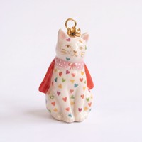 Collier pendentif chat 3D peint à la main, breloques chat colorées, chaîne effet goutte d'huile fantaisie, bijoux chat fantaisie pour femme
