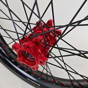 Nouvel ensemble de roues de moto <span class=keywords><strong>électrique</strong></span> tout-terrain en alliage d'aluminium Arctic Leopard Xe Pro Front 21/18 - Product Image 3