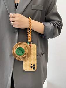 Ins Style Fisherman's Cap Ear Colgador de la caja del teléfono móvil para Apple 16 Promax Carcasa para iPhone 15 14 Plus 13 Lanyard 11 - Product Image 6