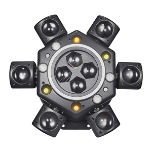 DMX-gesteuerte 6-Arm-Bienenauge Multi-Effekt Bühnenbeleuchtung für Partys und <span class=keywords><strong>DJ</strong></span>-Events mit RGB LED Laser - Product Image 2