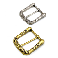 Meetee Vintage Ancient Silver Brass Belt Buckles