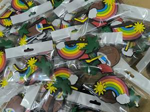 Sacs à main pour femmes en silicone, chaussures en mousse EVA d'été, breloques pour chaussures en PVC, accessoires pour chaussures - Product Image 6