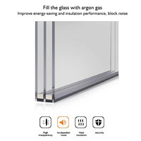 Fenêtres coulissantes à triple vitrage en profilé Upvc à battant en PVC Conception à impact d'ouragan Portes en vinyle insonorisées et inspirées des modems Fenêtres