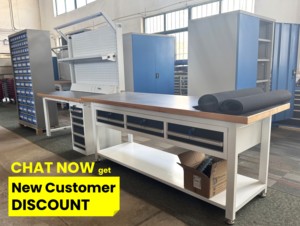 Rockben ngang 3 ngăn kéo có thể khóa nặng-Nhiệm vụ bàn làm việc có thể điều chỉnh chân thép Khung bàn làm việc cho hội thảo - Product Image 4