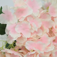 Bunga Hydrangea Sutra Buatan 5 Kepala Berkualitas Baik Warna Pink Berwarna-warni Modis Seperti Asli Untuk Dalam/Luar Ruangan Semua Musim Pernikahan