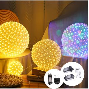 Lámpara de hortensia LED regulable tricolor blanco neutro de primera calidad para decoración navideña al aire libre inspirada en la flor de cerezo - Product Image 4