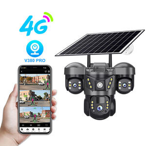 Caméra de sécurité solaire à grand angle à bas <span class=keywords><strong>prix</strong></span>, caméra de sécurité numérique étanche pour la surveillance intérieure - Product Image 1