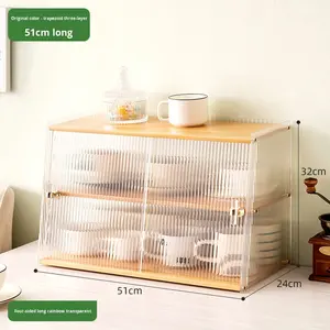 Porte-gobelet <span class=keywords><strong>en</strong></span> <span class=keywords><strong>bambou</strong></span>, support de rangement pour tasse à café, étagère <span class=keywords><strong>d</strong></span>'organisation moderne et simple de luxe léger haut de gamme - Product Image 6