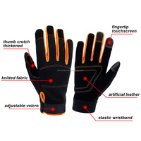 Gants de travail de sécurité multi-usages compatibles avec les écrans tactiles, résistants aux coupures, à doigts entiers, fabriqués en Chine, pour la construction et l'entrepôt