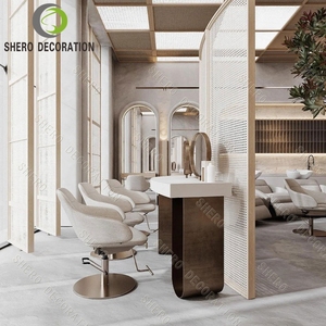 أثاث متجر الحلاقة الممتاز خزانة عرض الحائط نظام تخزين آمن متجر الحلاقة الحديث حل الديكور - Product Image 4