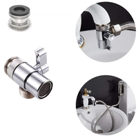 Nouvel arrivage : Adaptateur de robinet pour évier de cuisine, vanne de dérivation, connecteur de robinet pour toilettes, bidet, douche, accessoires de cuisine