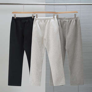 Uncuffed <b>Sweatpants</b> Flocking Light Oatmeal Dark Oatmeal Stretch <b>Oversized</b> <b>Sweatpants</b> - Product Image 2
