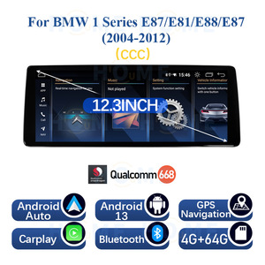 Autoradio Android 13 pour <span class=keywords><strong>BMW</strong></span> Série <span class=keywords><strong>1</strong></span> E81 E82 E87 2004-2012 12.3'' Carplay AndroidAuto Mirrorlink FM BT <span class=keywords><strong>GPS</strong></span> 4G - Product Image 4