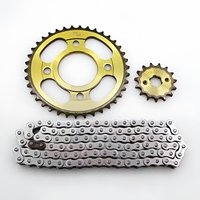 Kit de Piñón y Cadena de Motocicleta de Alta Resistencia 428H 102L, 38T 15T, Juego de Transmisión de Acero para Motocicletas CG125, Varios Modelos