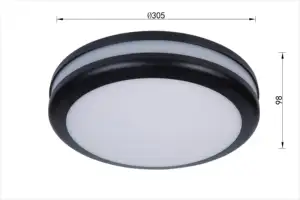 IP65 Circular Round Lights Outdoor Wall Ceiling Mounted Lighting Fittings LED Bulkhead Light