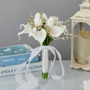 S0272R New Style Personality New Design Characteristic champagne Hydrangea Bride High-end Wedding Bouquet - Product Image 1