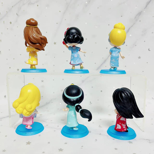 6 Piezas de Figuras de PVC Estilo <span class=keywords><strong>Chino</strong></span>, Versión Q, Princesa <span class=keywords><strong>Sirena</strong></span> Bella Alicia, Figura de Anime para Coleccionar, Miniaturas en Caja de Color, Manualidades de Plástico - Product Image 4