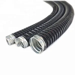 Electrical Wire Protective GI Stainless Steel Flexible Corrugated Hose Metallic Flexible Wire Tubing