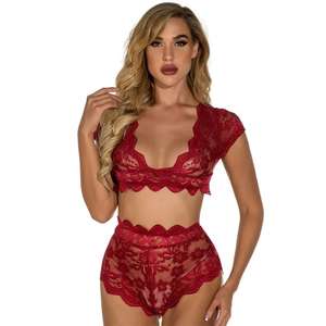 Combinaisons sexy pour femmes XXL, lingerie grande taille OEM, sous-vêtements respirants en toile, dentelle crochetée, sans couture, vêtements de maintien de la forme - Product Image 2