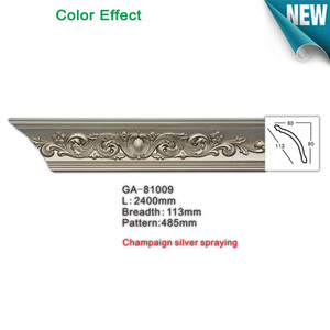 Thiết kế mới phong cách Châu Âu không thấm nước Polyurethane PU Trần <span class=keywords><strong>cornice</strong></span> cho khách sạn xây dựng trang trí độ ẩm bằng chứng dễ dàng - Product Image 4