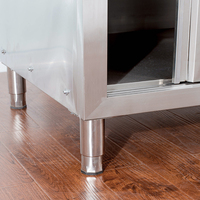 Armoire de cuisine professionnelle en acier inoxydable à 4 casiers, best-seller en Europe et en Amérique