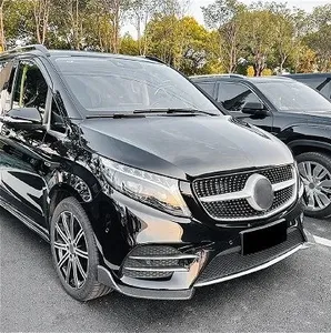 Para V-Class W447 V260 AMG Line 2016-2020, Cubierta de Spoiler para Parachoques Delantero, Kit de Carrocería con Contorno de Pala Delantera - Product Image 3