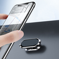 Support de téléphone universel pour tableau de bord de voiture 2022, rotation à 360°, support magnétique avec matériau métal + PU pour appareils de 4,2 à 5,9 pouces