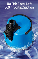 Pompe à aspiration inférieure ALMANE AL-930 25W OEM pour piscine et aquarium, silencieuse, débit réglable 1200L/H