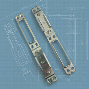 Plaque de choc en acier pour serrure à mortaise, en fer, fixation par vis, catégorie de produits - Product Image 4