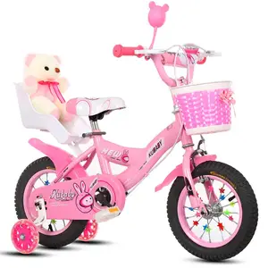 Bicicleta de calidad para niñas pequeñas, 12, 14, 16 y 18 pulgadas, rosa y roja