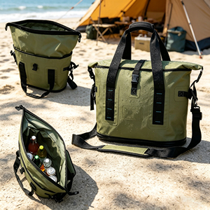 Bolsa Térmica Personalizada con Aislamiento a Prueba de Fugas de Fábrica OEM, Bolsa Térmica Impermeable para <span class=keywords><strong>Insulina</strong></span>, Bolsa Térmica para Camping y Playa con Capacidad para 6 Latas - Product Image 1