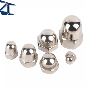 सही गुणवत्ता कार्बन स्टेनलेस स्टील एम 6 एम 8 गोल सिर सुरक्षा फर्नीचर अखरोट हेक्सागोन हेड कैप गुंबद नट - Product Image 4