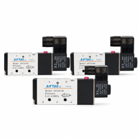 5/2-Wege-Magnetventil 4V210-08 1/8" BSP Einfachwirkend 12V 24V 110V 220V IP65 Pneumatisches Wegeventil