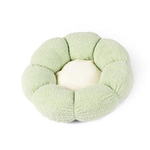 Cama redonda con diseño floral para mascotas, cama suave para gatos y perros, nuevo diseño de fábrica - Product Image 4